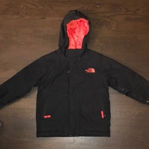 North Face black waterproof winter coat